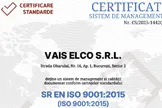 licentiere iso 9001 vais elco srl